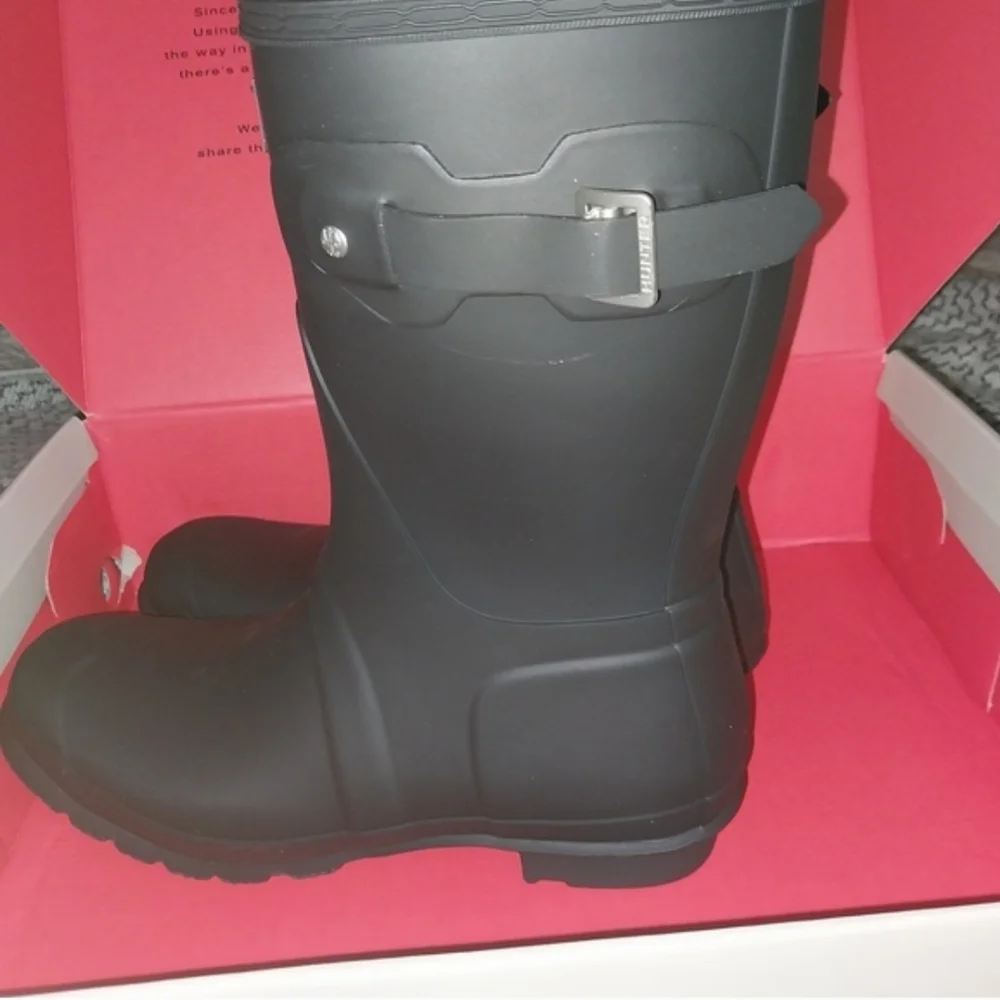 Hunter Men's‎ Black Rain Boots